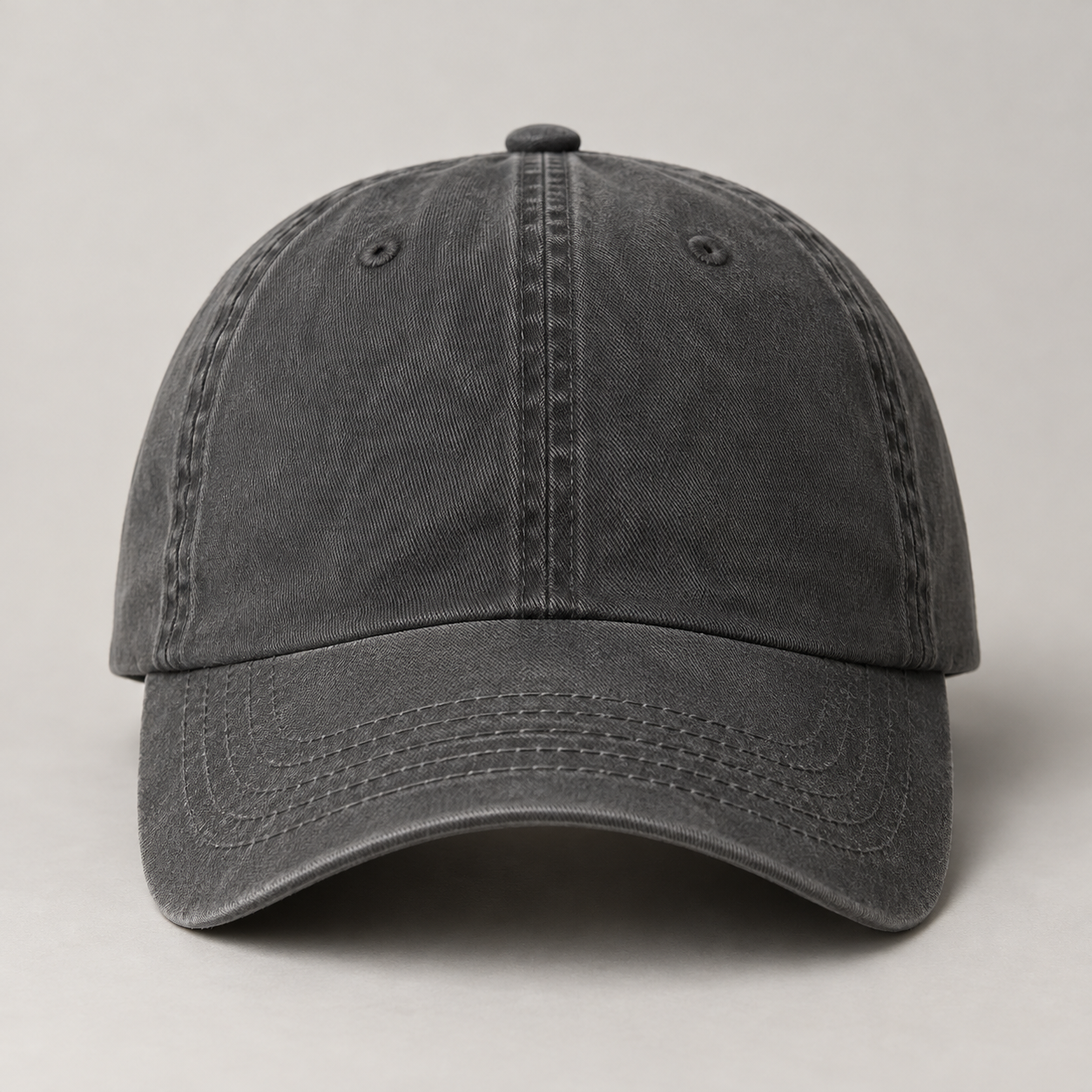 Charcoal cotton cap mockup