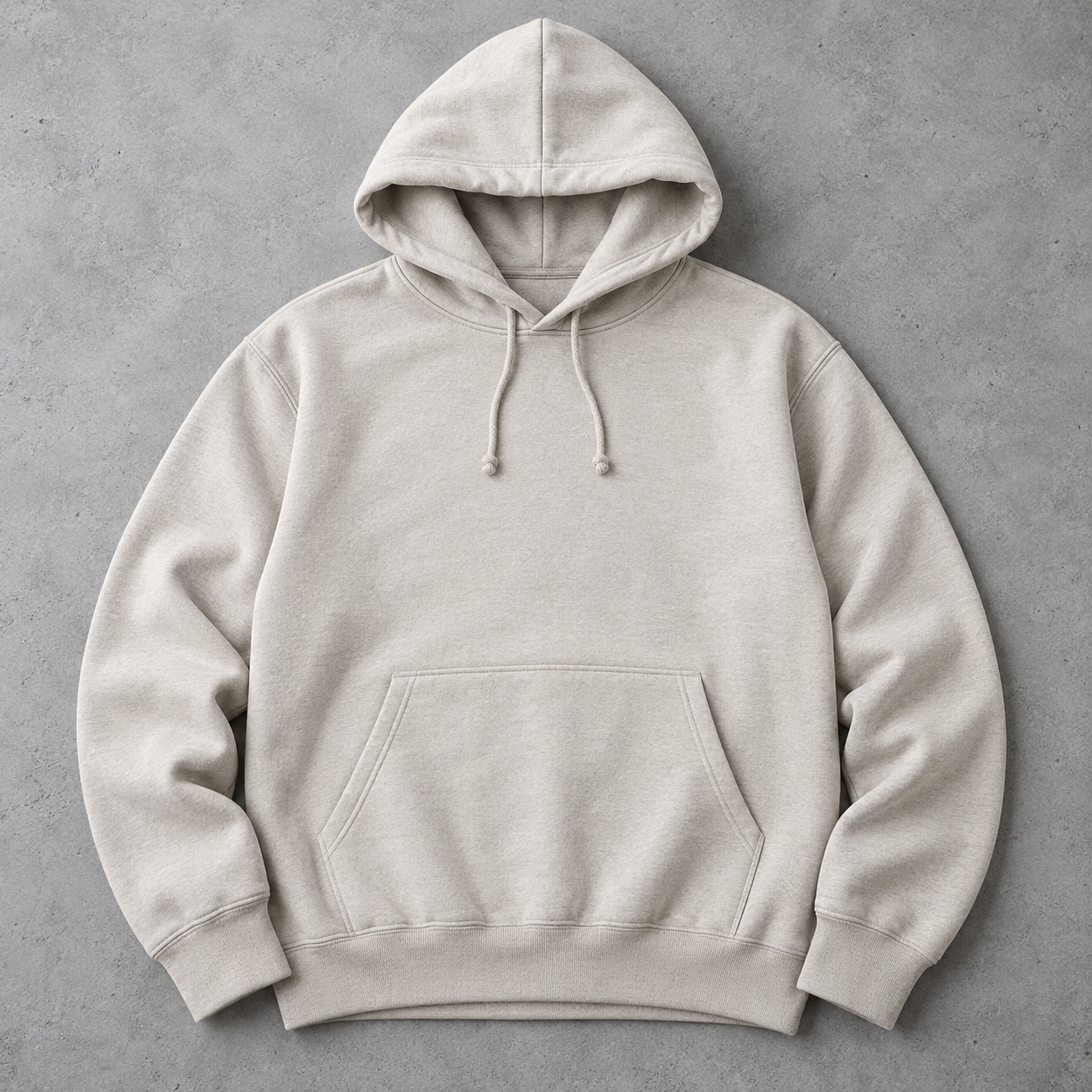 Stone cotton hoodie mockup