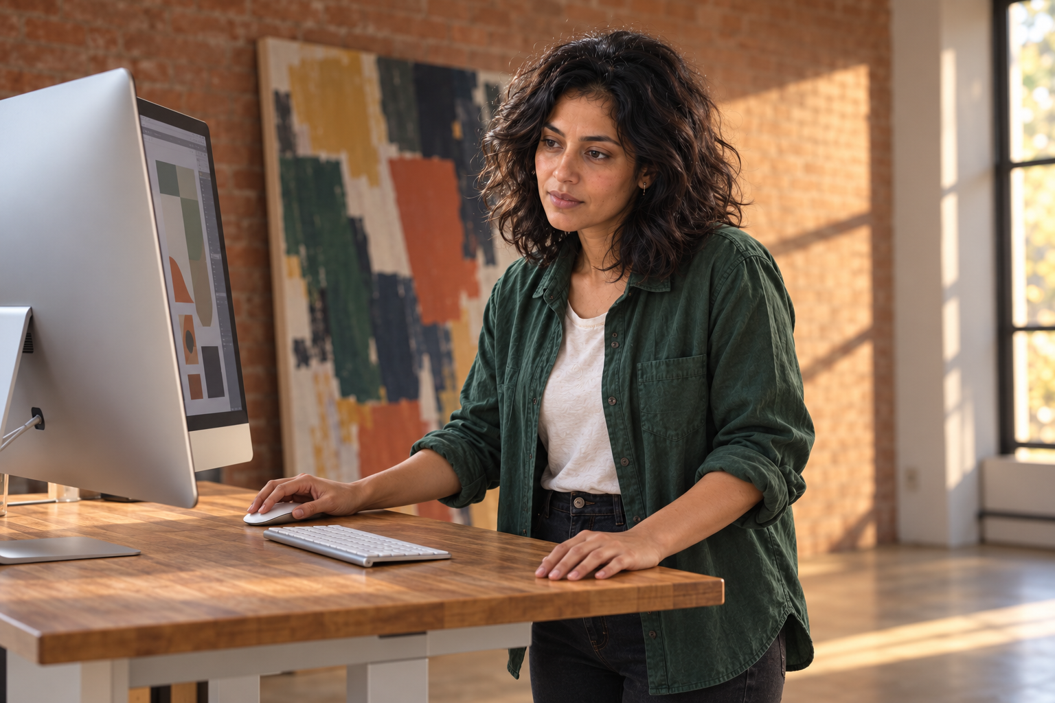 Illustrative portrait of Priya, a fictional person.